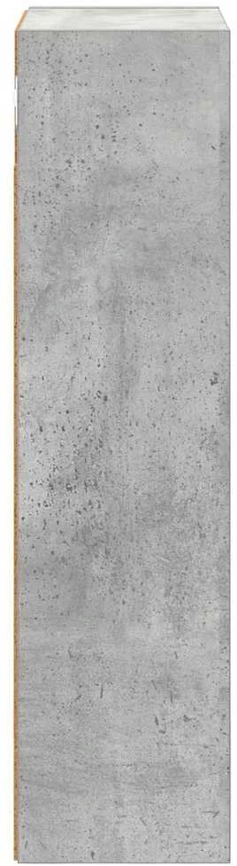 Vonios sieninė spintelė Betono Pilka 30 x 16 x 62,5 cm
