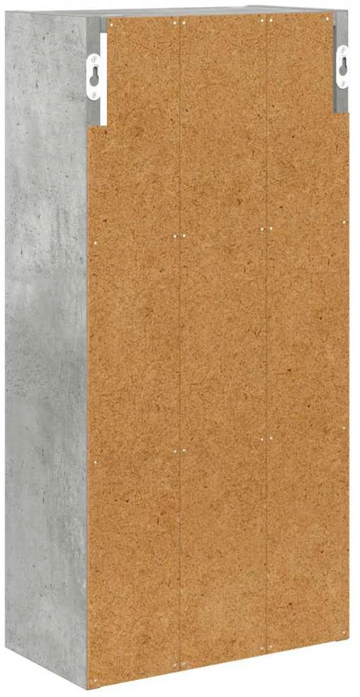 Vonios sieninė spintelė Betono Pilka 30 x 16 x 62,5 cm