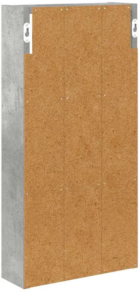 Vonios sieninė spintelė Betono Pilka 30 x 10 x 60,5 cm