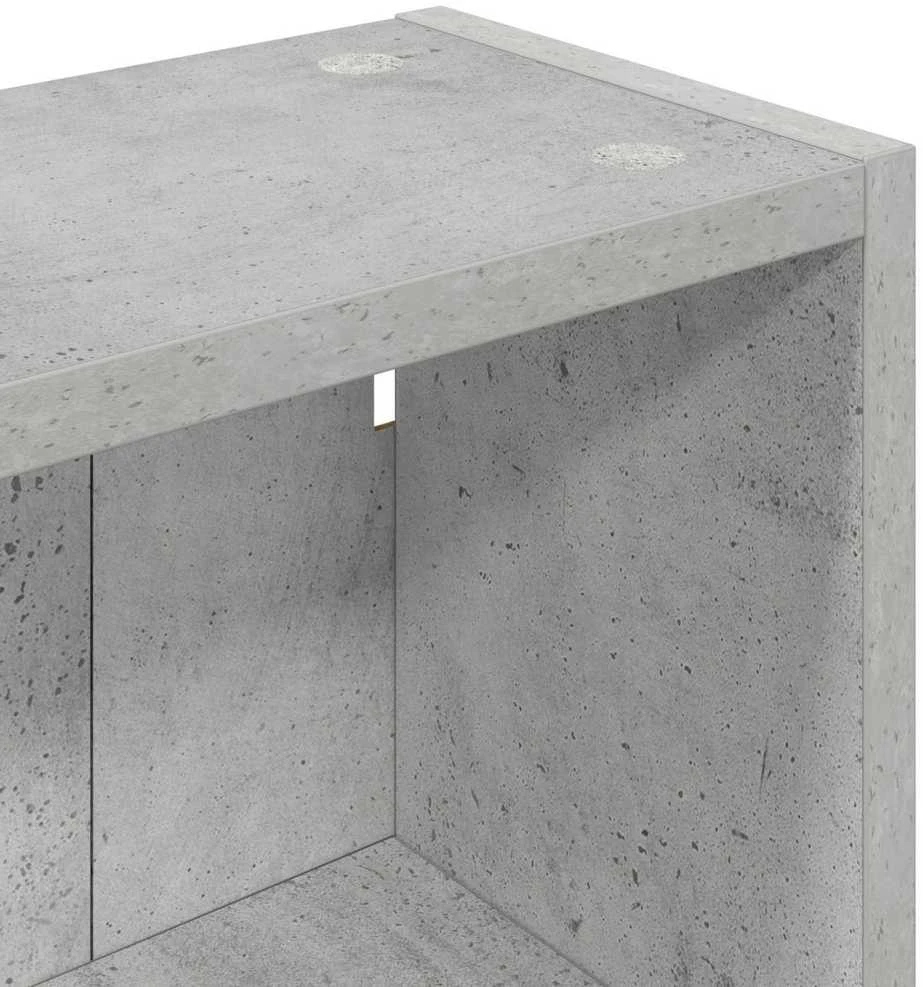 Vonios sieninė spintelė Betono Pilka 40 x 16 x 62,5 cm