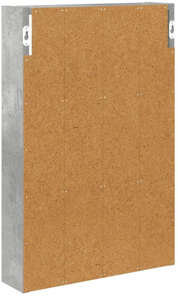 Vonios sieninė spintelė Betono Pilka 40 x 10 x 60,5 cm