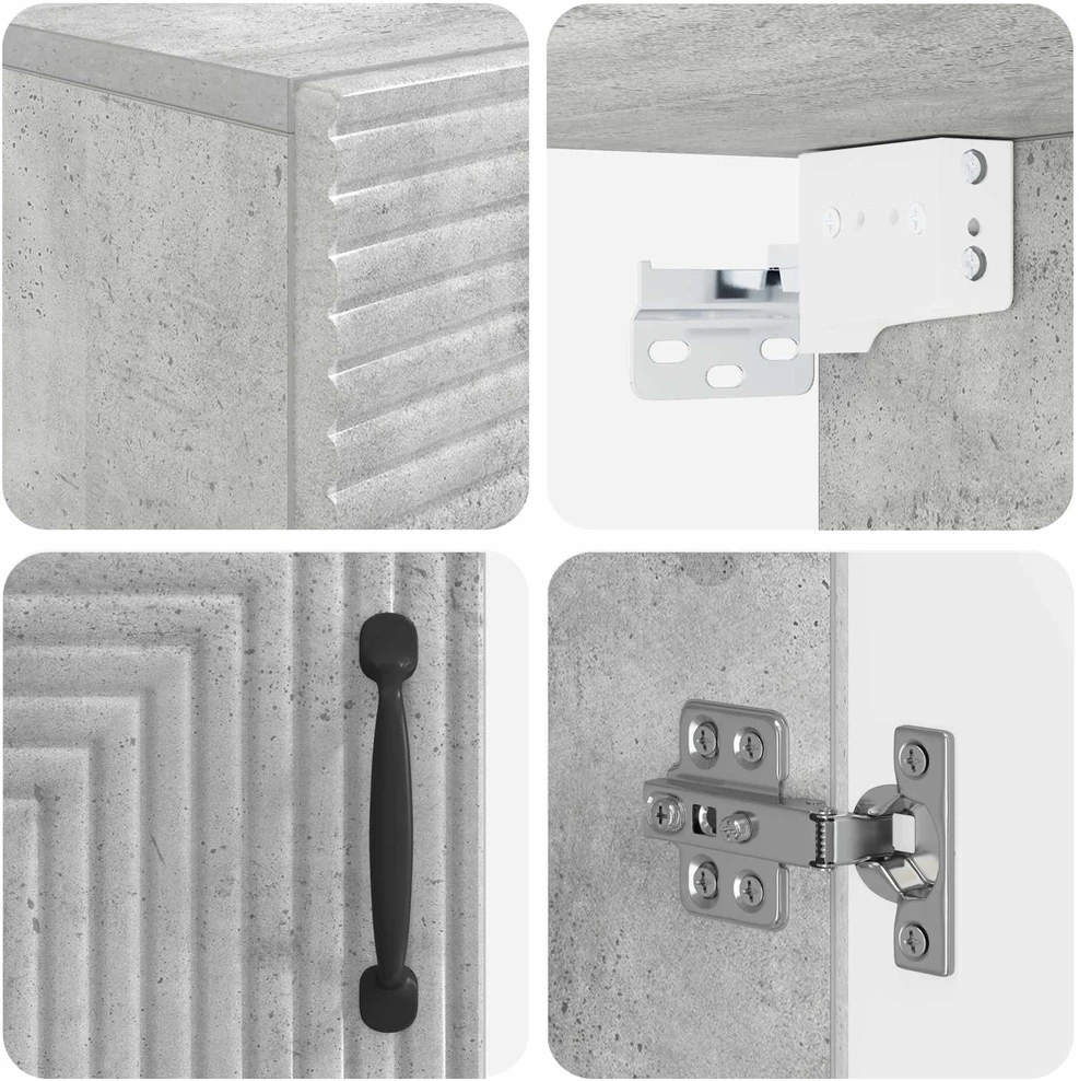 Vonios sieninė spintelė HAARLEM Betono pilka 30 x 31 x 59 cm