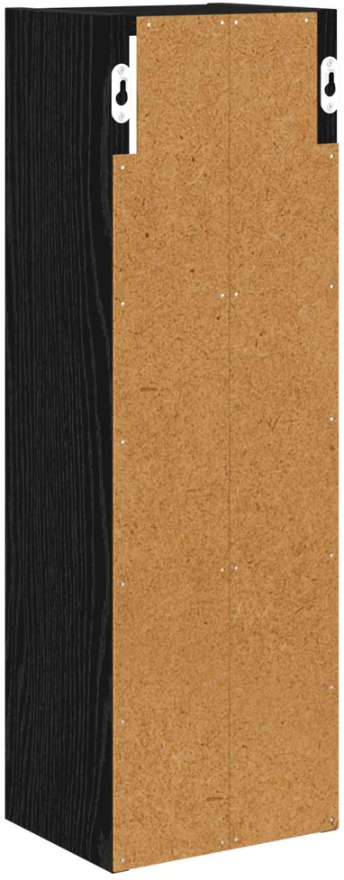 Vonios sieninė spintelė Juodas Ąžuolas 20 x 16 x 62,5 cm