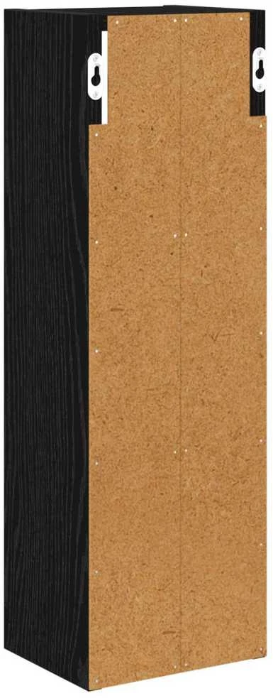 Vonios sieninė spintelė Juodas Ąžuolas 20 x 16 x 62,5 cm