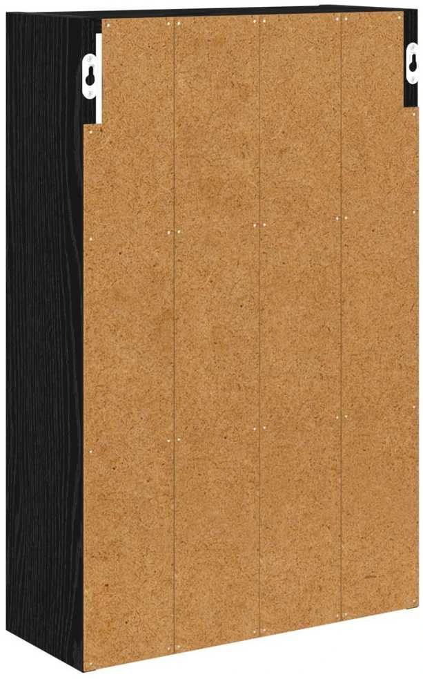 Vonios sieninė spintelė Juodas Ąžuolas 40 x 16 x 62,5 cm