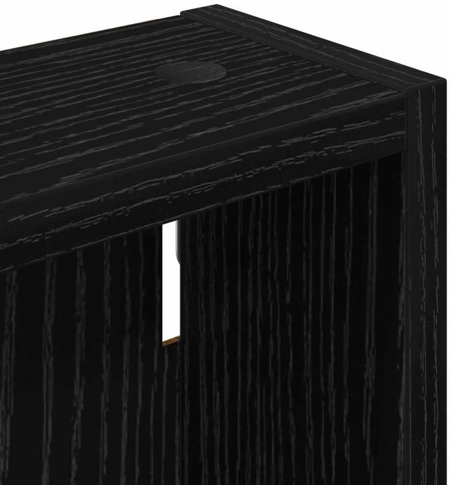 Vonios sieninė spintelė Juodas Ąžuolas 40 x 10 x 60,5 cm