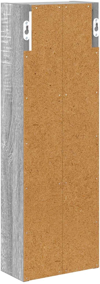 Vonios sieninė spintelė Pilka Sonoma 20 x 10 x 60,5 cm