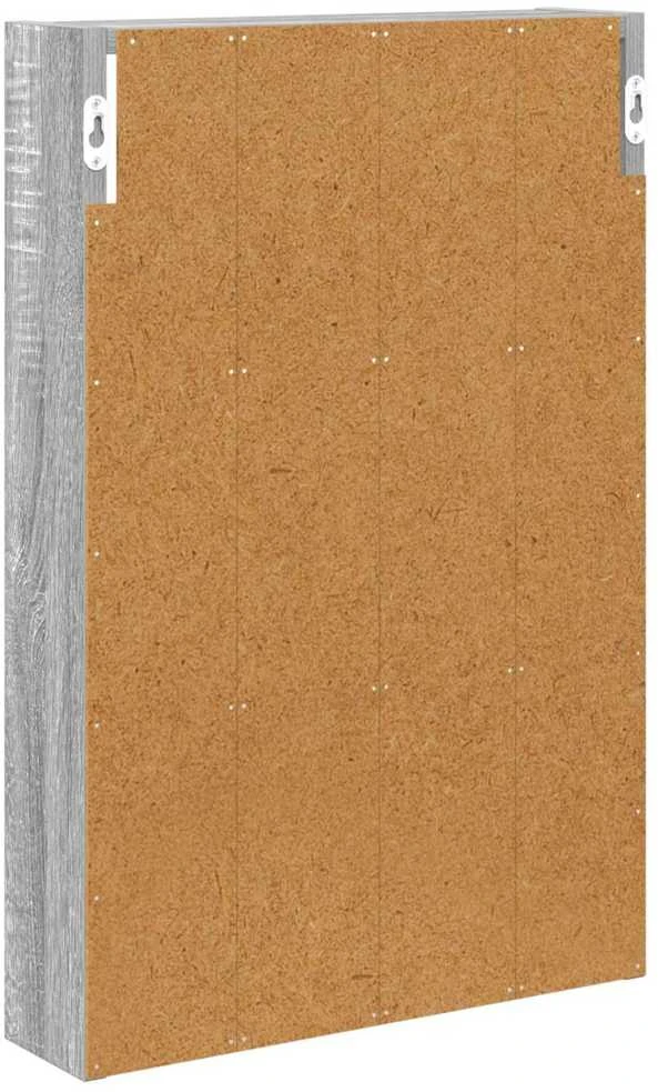 Vonios sieninė spintelė Pilka Sonoma 40 x 10 x 60,5 cm