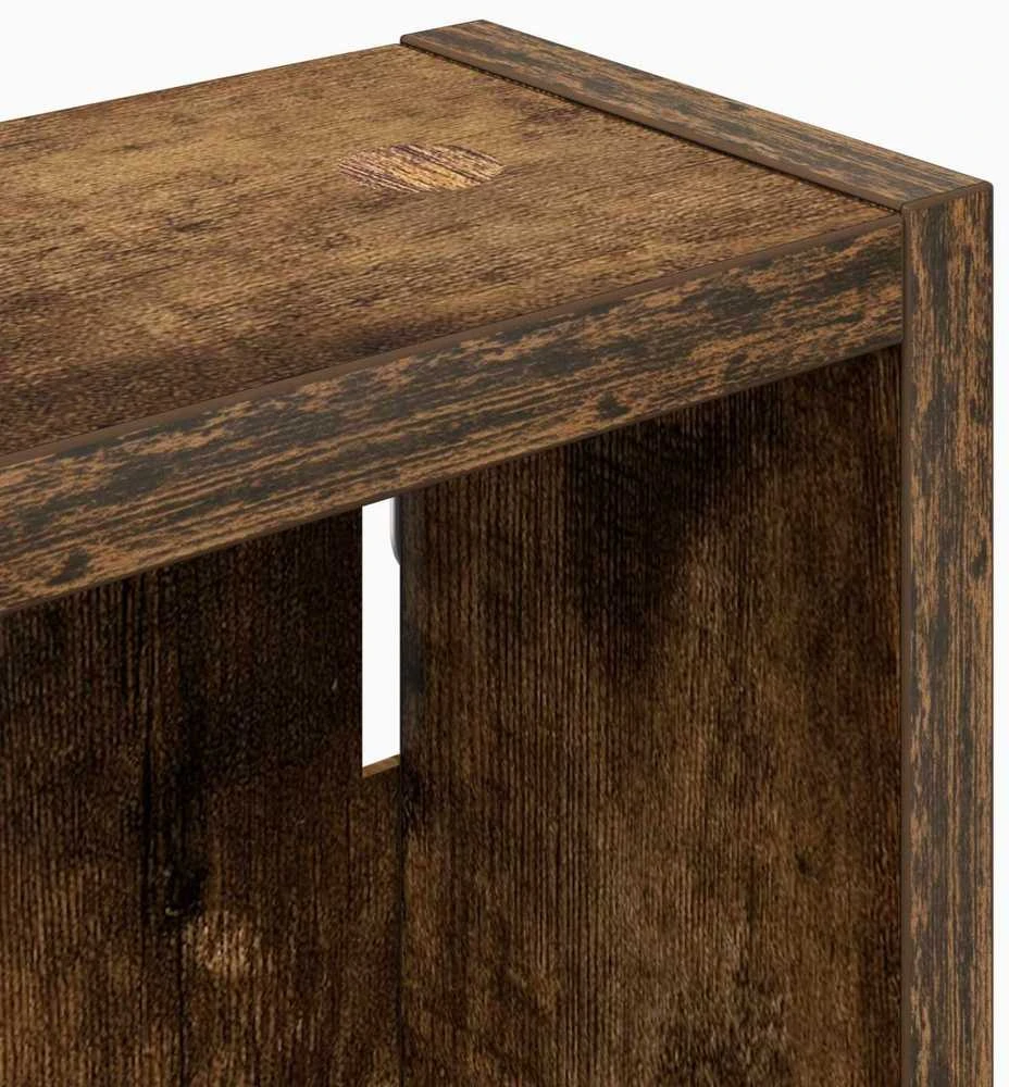 Vonios sieninė spintelė Rūkytas Ąžuolas 30 x 10 x 60,5 cm