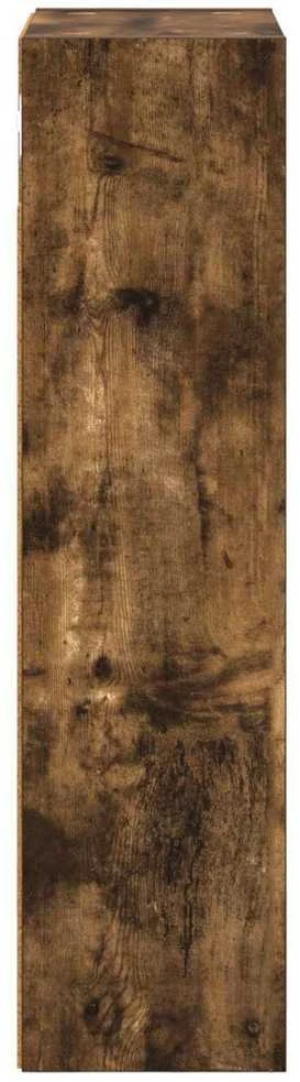 Vonios sieninė spintelė Rūkytas Ąžuolas 30 x 16 x 62,5 cm