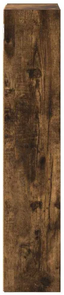 Vonios sieninė spintelė Rūkytas Ąžuolas 30 x 14 x 70 cm
