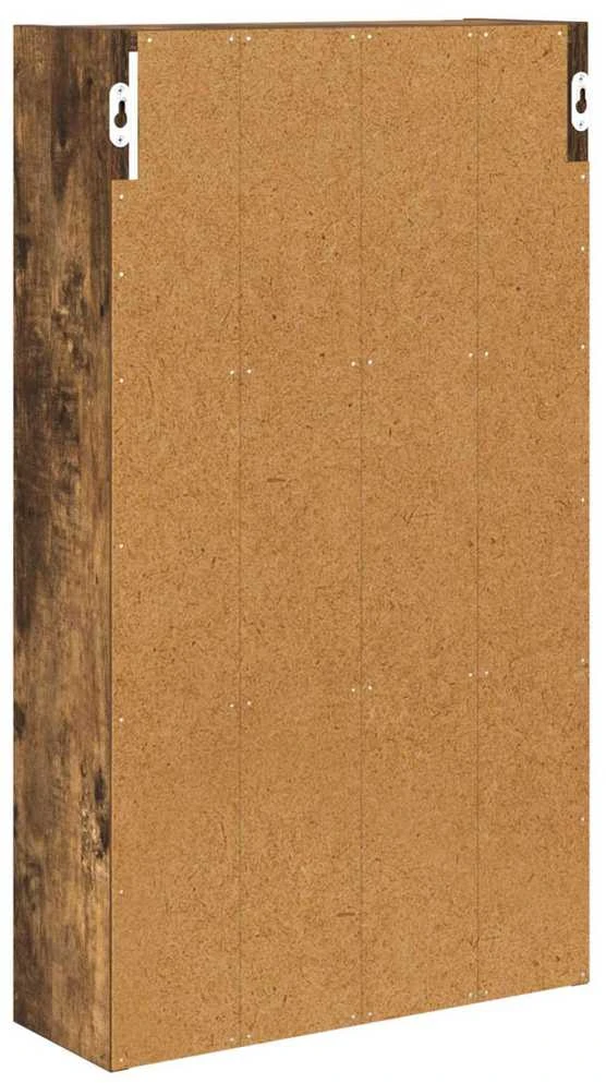 Vonios sieninė spintelė Rūkytas Ąžuolas 40 x 14 x 70 cm