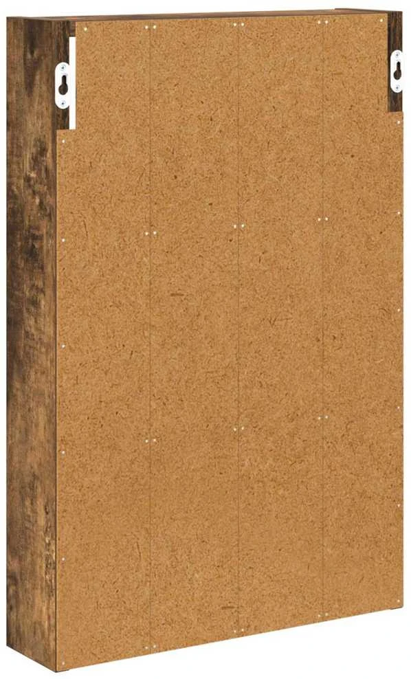 Vonios sieninė spintelė Rūkytas Ąžuolas 40 x 10 x 60,5 cm