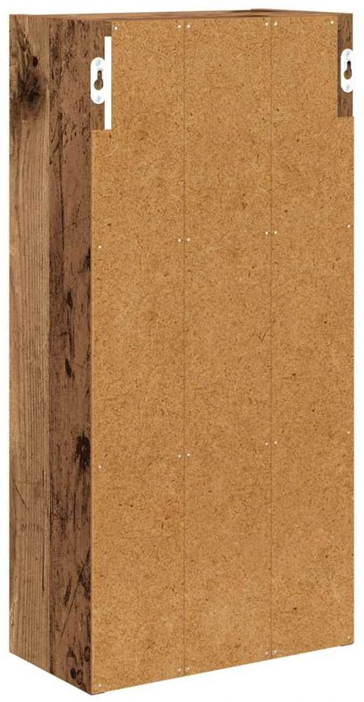 Vonios sieninė spintelė Senas medis 30 x 16 x 62,5 cm