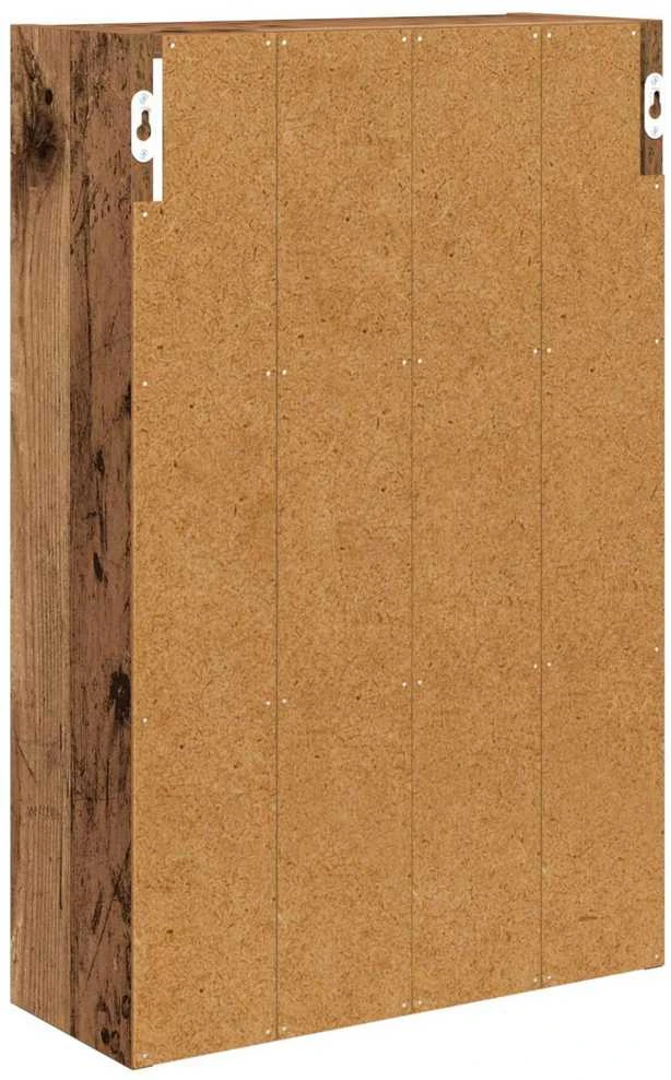 Vonios sieninė spintelė Senas medis 40 x 16 x 62,5 cm