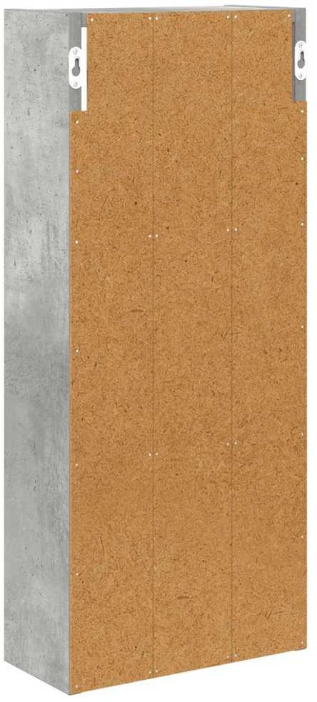 Vonios sieninė spintelė Betono Pilka 30 x 14 x 70 cm
