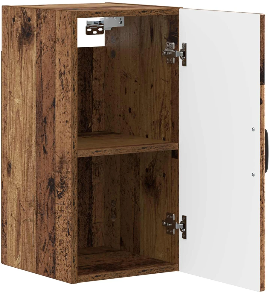 Vonios sieninė spintelė UTRECHT Sendintos medienos