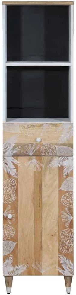 vonios spintelė 38x33,5x160 cm medžio masyvo mango