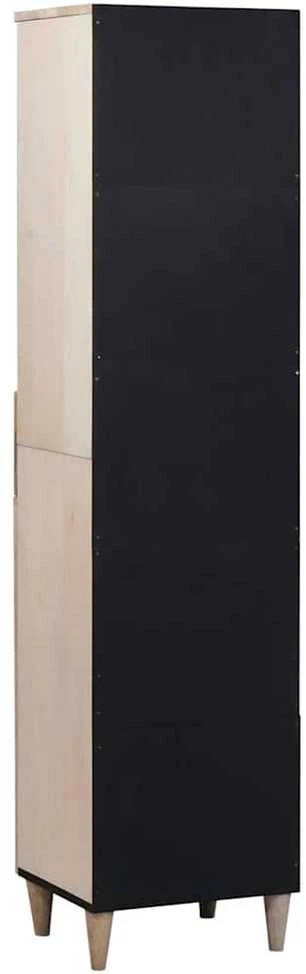 Vonios spintelė Balta 38 x 33 x 160 cm Apdirbta mediena