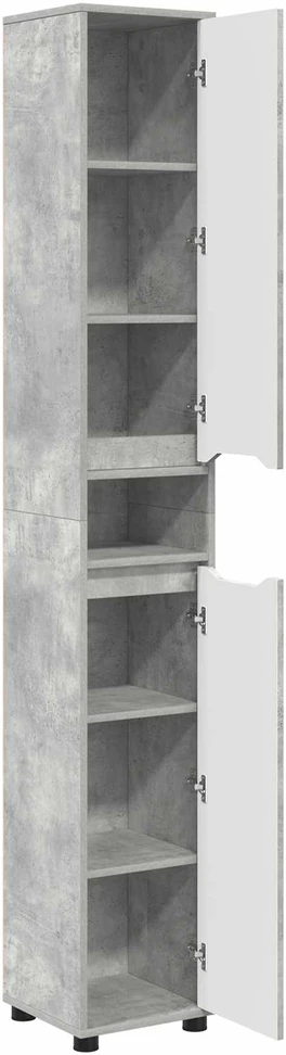 Vonios spintelė Betono pilka 30,5 x 30 x 195 cm