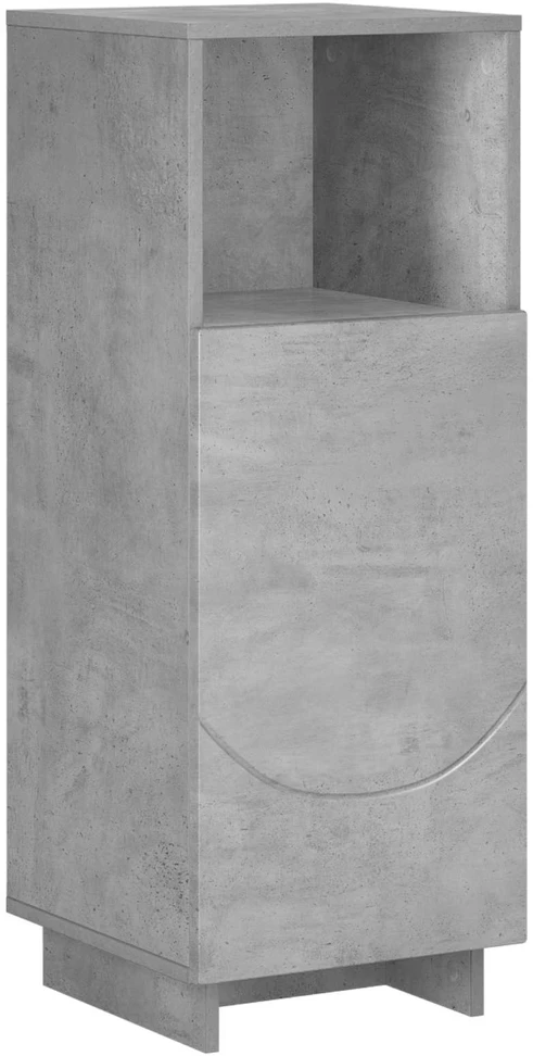 Vonios spintelė Betono pilka 36,5 x 38 x 95 cm Apdirbta mediena