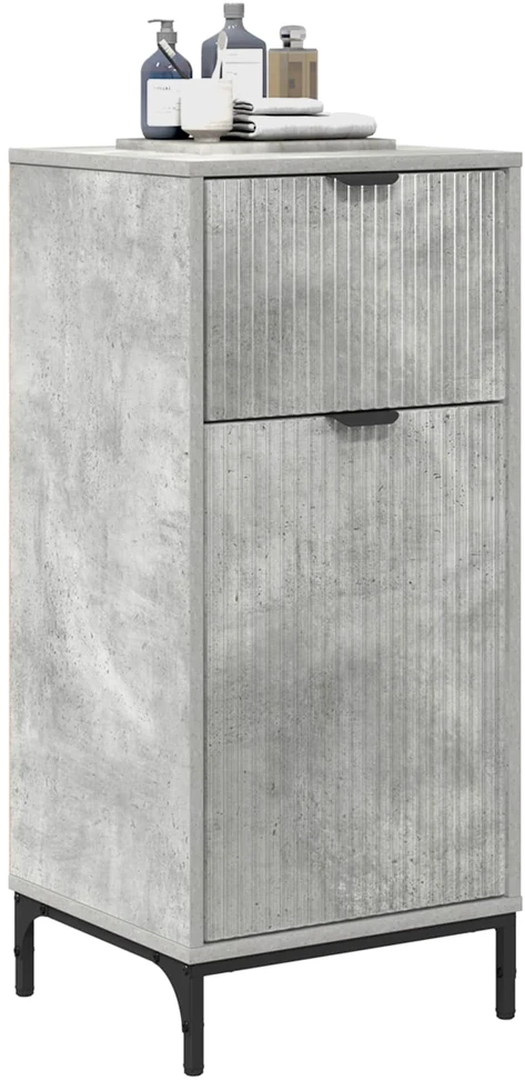 Vonios spintelė Betono pilka 39,5 x 36 x 88 cm