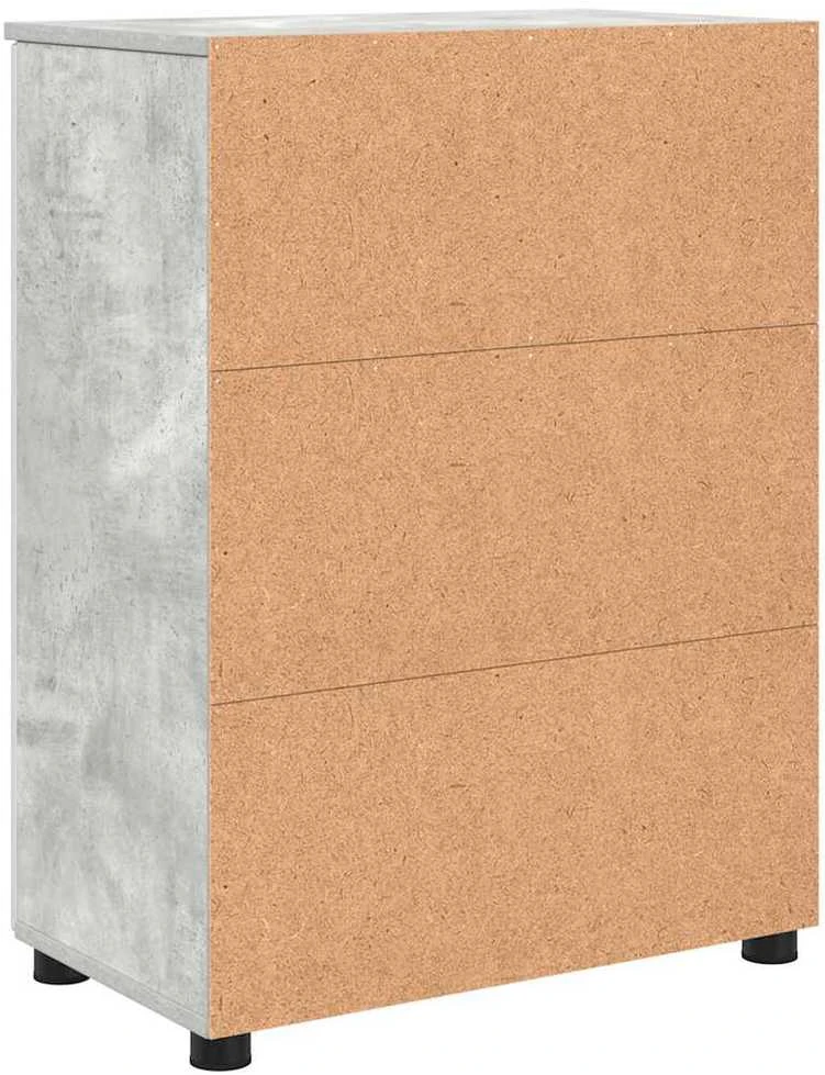 Vonios spintelė Betono pilka 60 x 35 x 80 cm