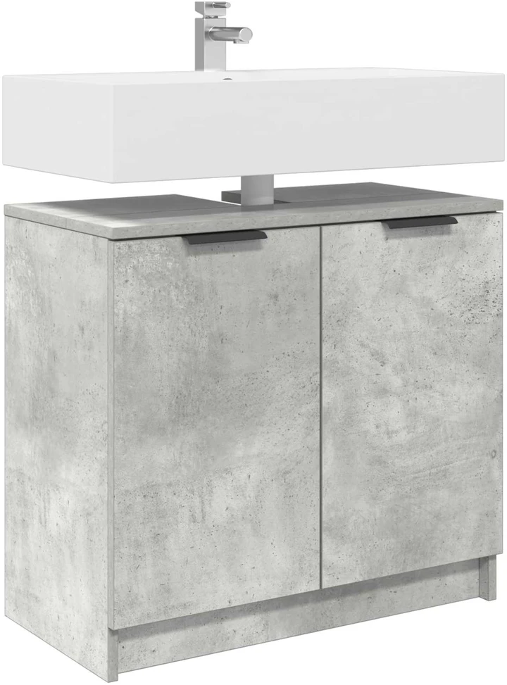 Vonios spintelė Betono pilka 64,5 x 33,5 x 59 cm