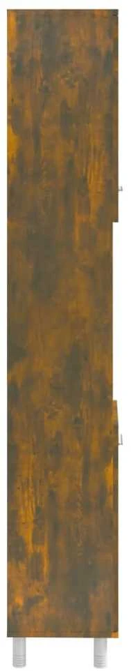 Vonios spintelė, dūminio ąžuolo, 30x30x179cm, apdirbta mediena
