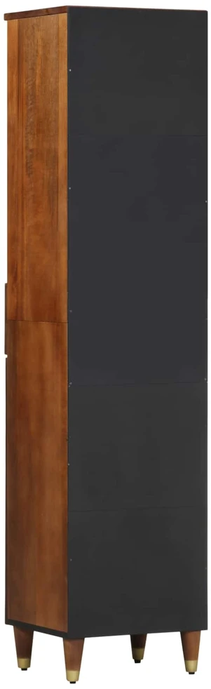 Vonios spintelė honey ruda 38 x 33 x 160 cm Kietas mango medis
