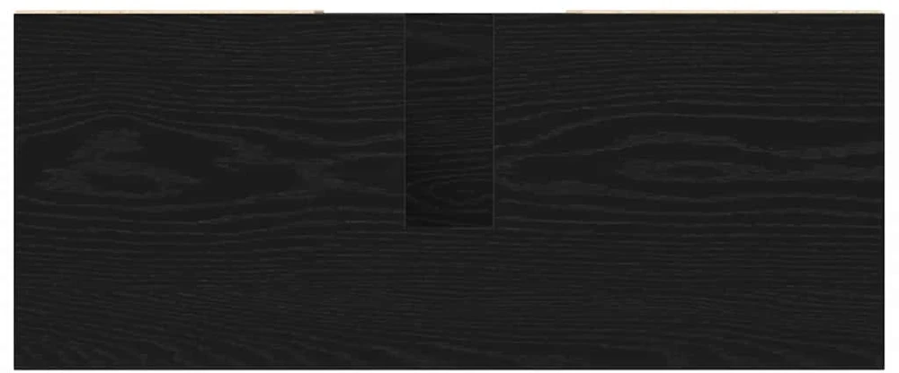 Vonios spintelė Juoda 80 x 33 x 60 cm Apdirbta mediena