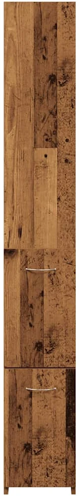 Vonios spintelė Old Wood 25x25x170 cm Engineered Wood