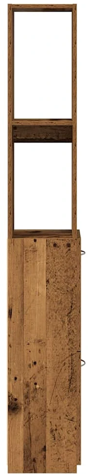 Vonios spintelė Old Wood 25x25x170 cm Engineered Wood
