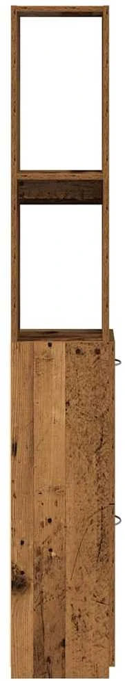 Vonios spintelė Old Wood 25x25x170 cm Engineered Wood