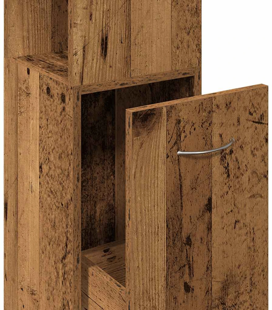 Vonios spintelė Old Wood 25x25x170 cm Engineered Wood