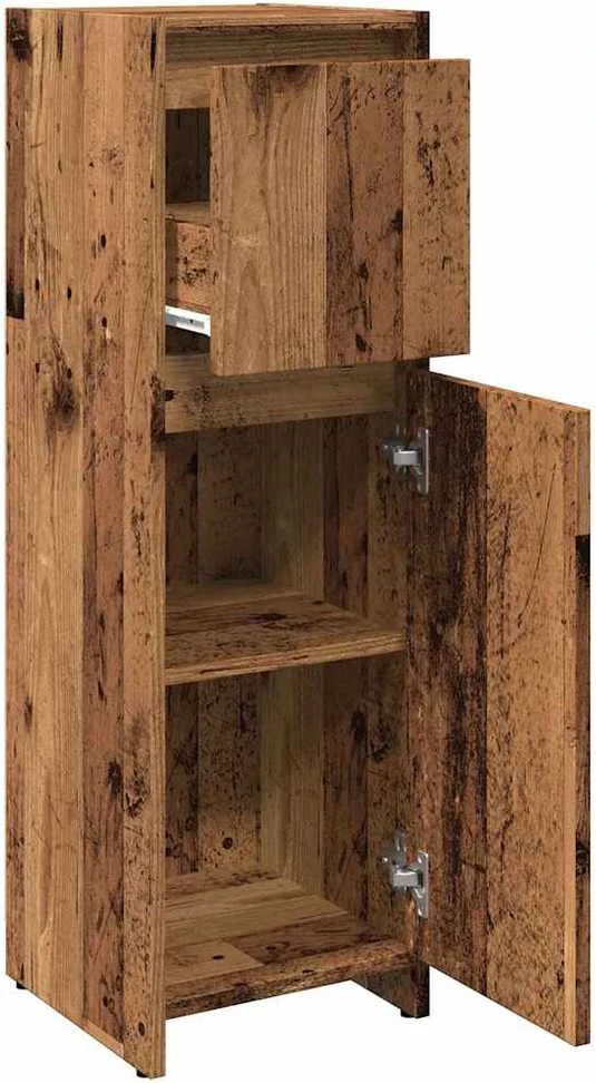 Vonios spintelė Old Wood 30x30x95 cm Engineered Wood