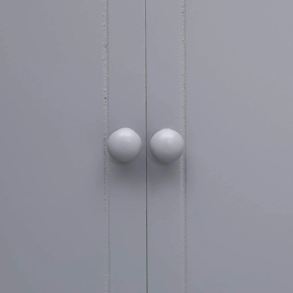 Vonios spintelė, pilka, 46x24x116cm, paulovnijos mediena