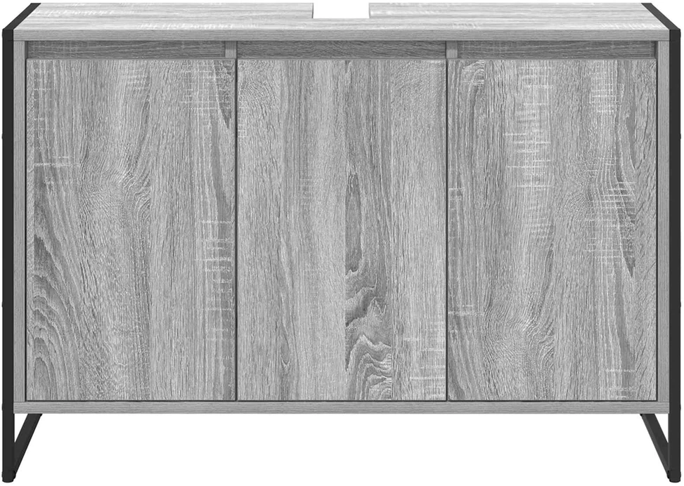 Vonios spintelė Pilkas Sonoma 90 x 30 x 60 cm Apdirbta mediena