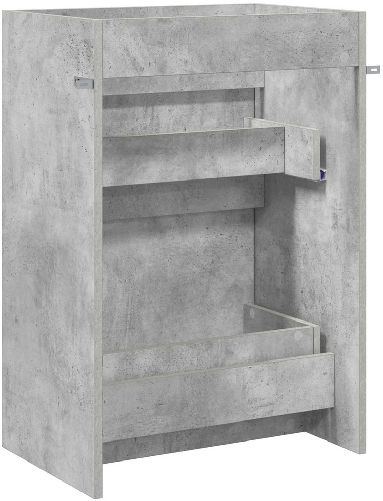 Vonios spintelė po kriaukle Betono pilka 56 x 37,5 x 81 cm