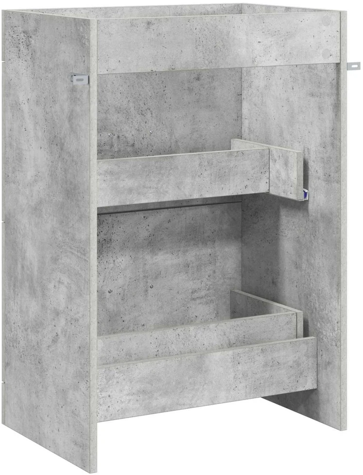 Vonios spintelė po kriaukle Betono pilka 56 x 37,5 x 81 cm