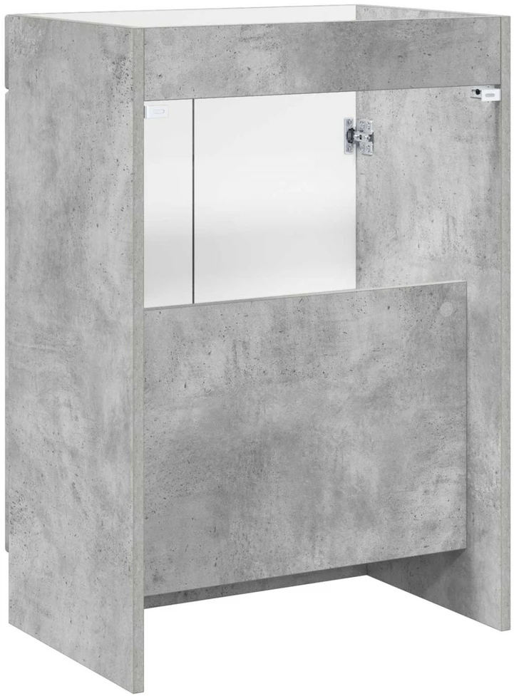 Vonios spintelė po kriaukle Betono pilka 56 x 37,5 x 81 cm
