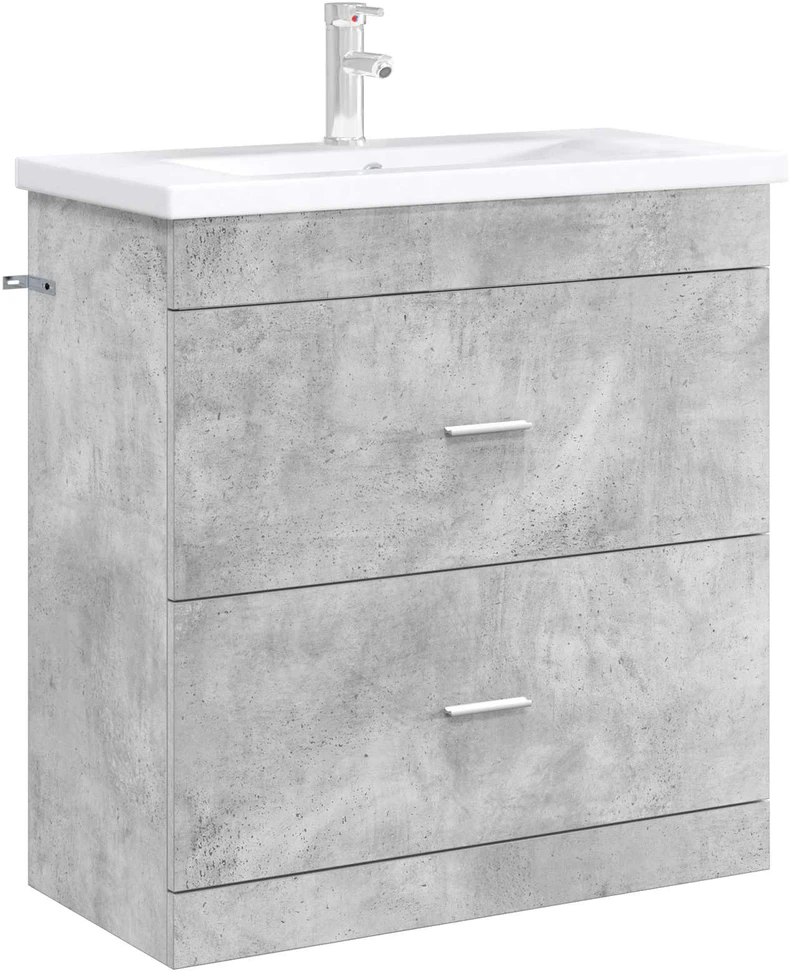 Vonios spintelė po kriaukle Betono pilka 78,5 x 37,5 x 81 cm