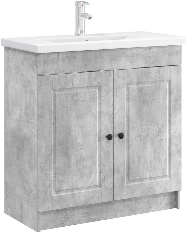 Vonios spintelė po kriaukle Betono pilka 78,5 x 37,5 x 81 cm