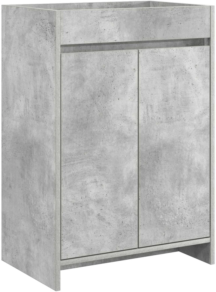 Vonios spintelė po kriaukle Betono pilka 56 x 37,5 x 81 cm
