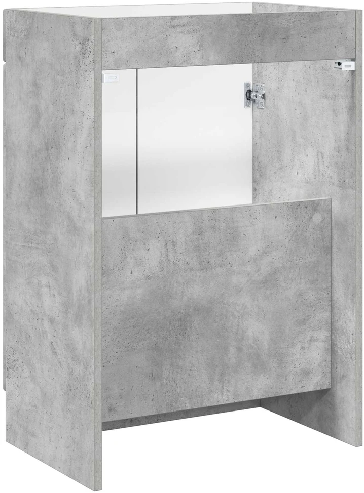 Vonios spintelė po kriaukle Betono pilka 56 x 37,5 x 81 cm