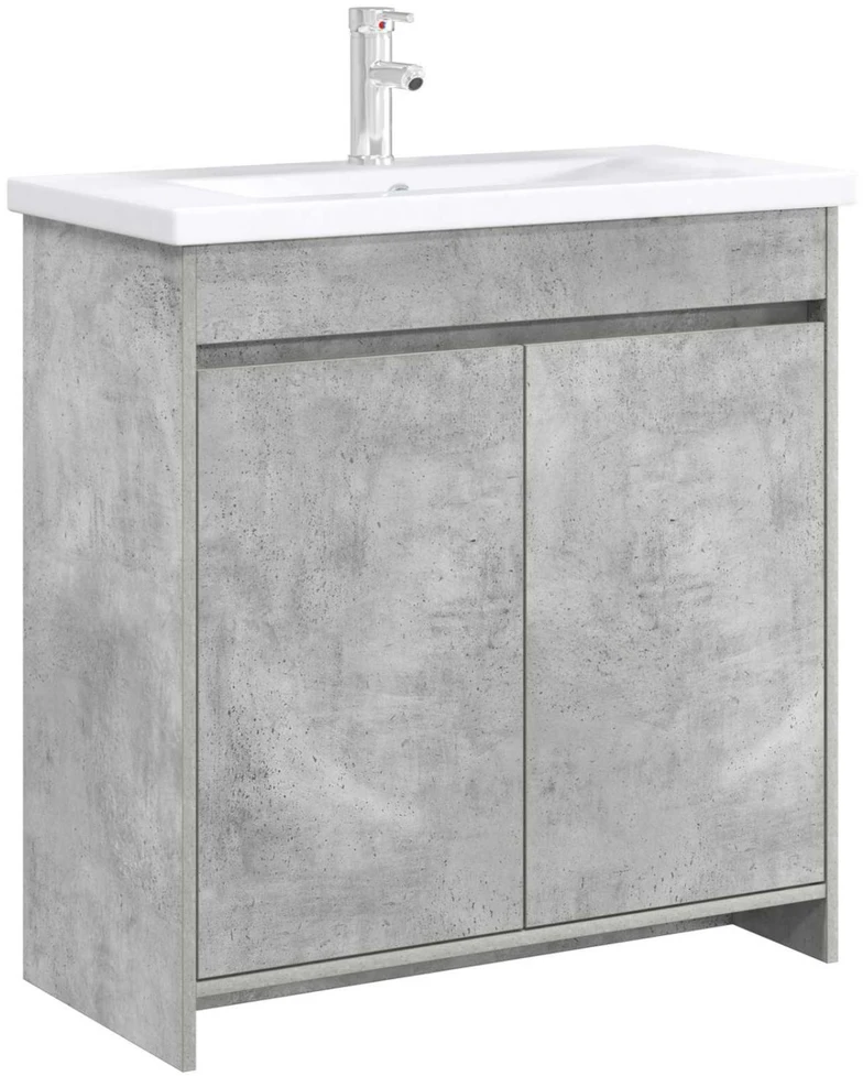 Vonios spintelė po kriaukle Betono pilka 78,5 x 37,5 x 81 cm