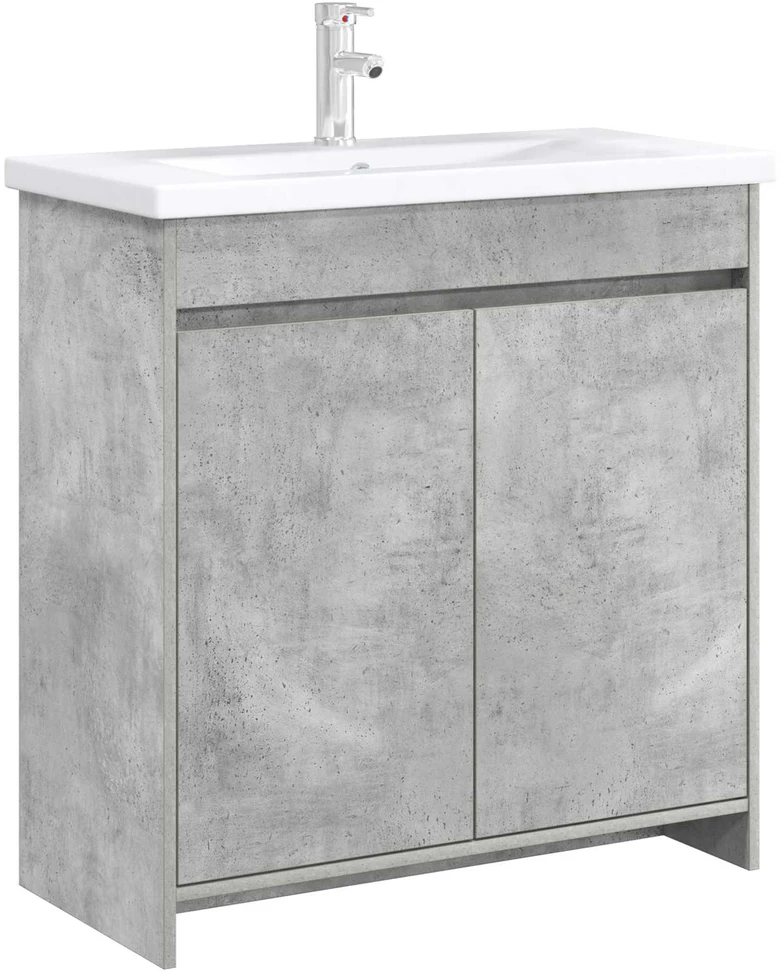 Vonios spintelė po kriaukle Betono pilka 78,5 x 37,5 x 81 cm