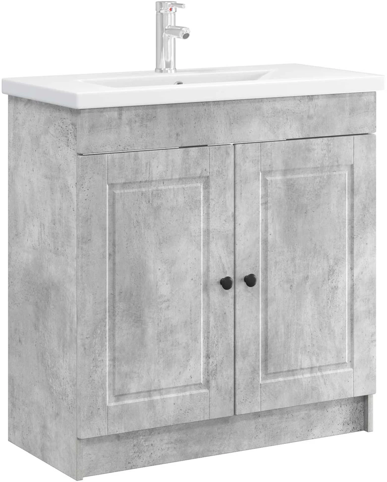 Vonios spintelė po kriaukle Betono pilka 78,5 x 37,5 x 81 cm