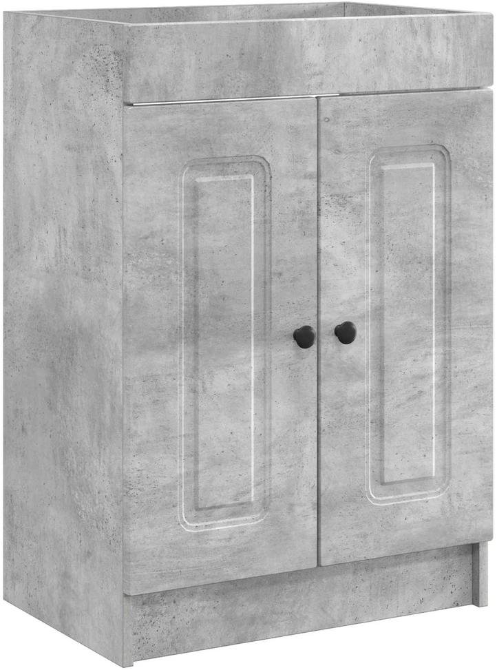 Vonios spintelė po kriaukle Betono pilka 56 x 37,5 x 81 cm