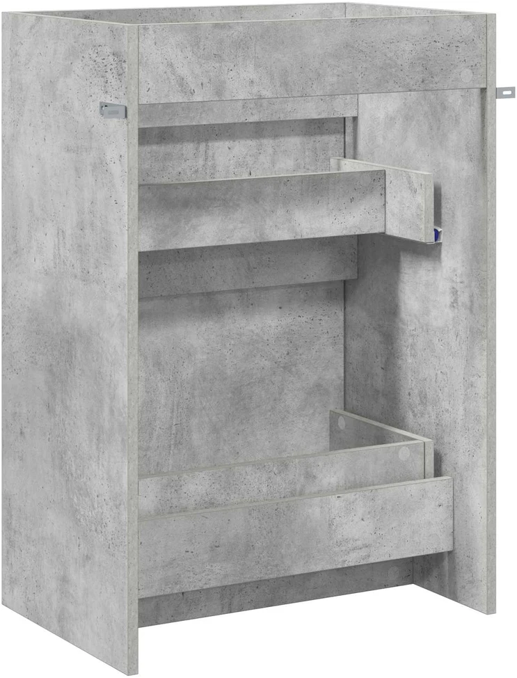 Vonios spintelė po kriaukle Betono pilka 56 x 37,5 x 81 cm